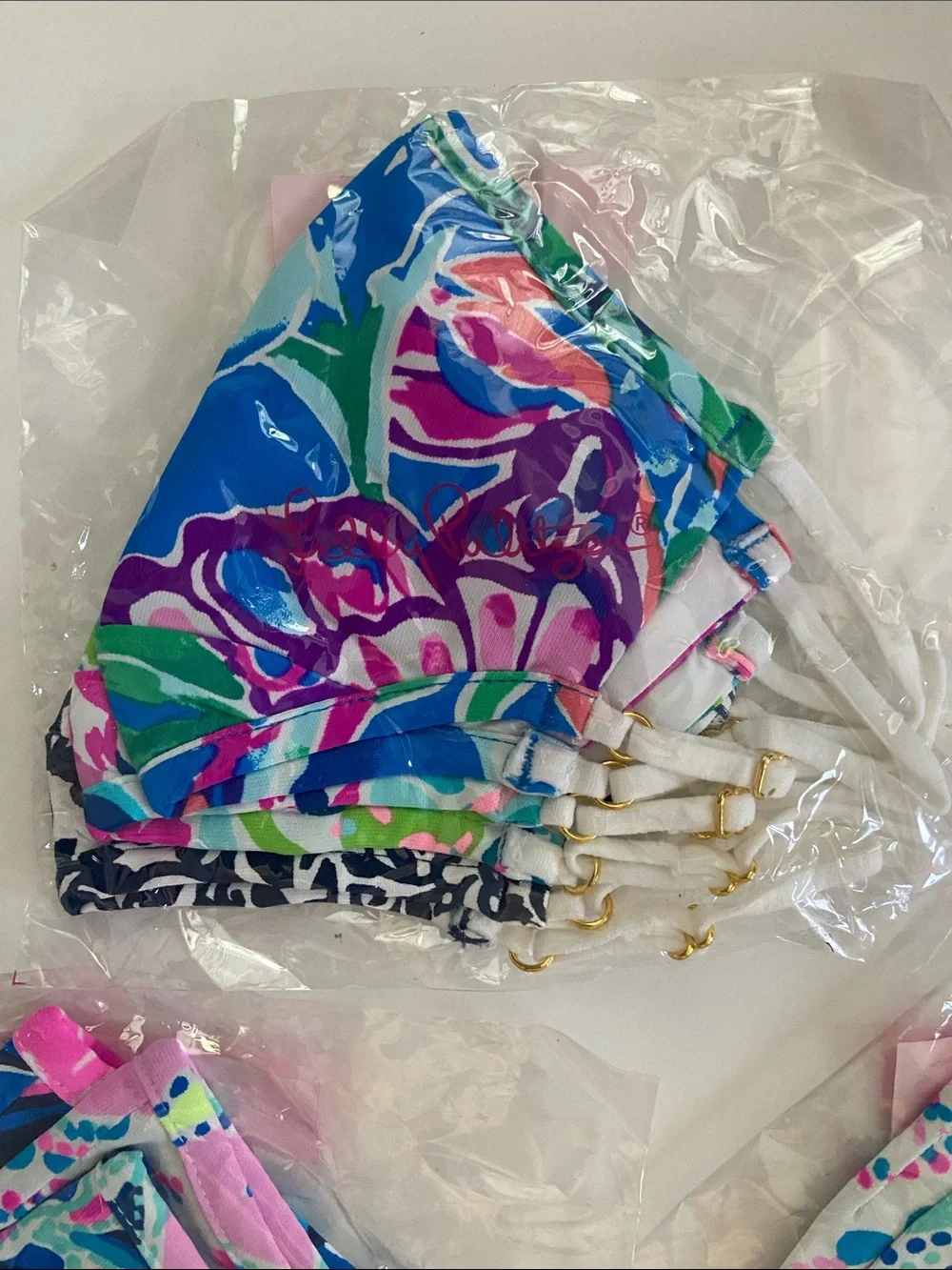 NWT Assorted Lilly Pulitzer Kids Adjustable Face Masks - One Size
